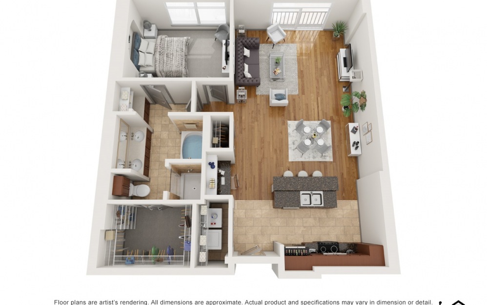 1036 Square Feet House Plan