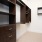 large walk-in closet with custom shelves