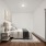 bedroom with built-in bookshelves